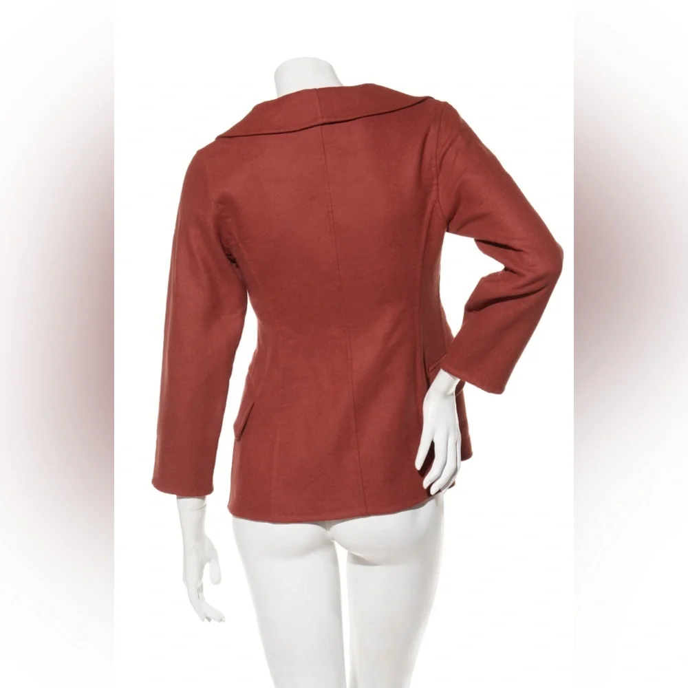 Dior Rust Wool & Rabbit Hair Jacket (FR 36 / US 4)